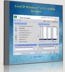 Два LiveCD Windows'7 v5.5c (cuba) и 5.5m (mini) by xalex (12.01.2011) v5.5c x86+x64
