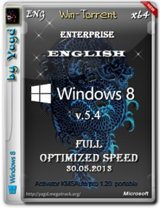 Windows 8 Enterprise Full by Yagd Optimized Speed v.5.4 (x64) [30.05.2013] Английский