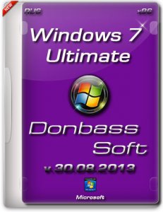 Windows 7 Ultimate SP1 DonbassSoft v.30.08.13 (x86) (2013) Русский