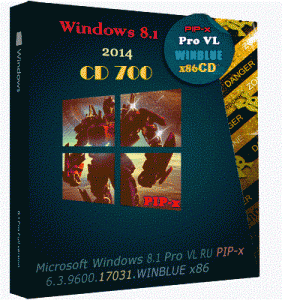 Microsoft Windows 8.1 Pro VL 6.3.9600.17031 х86 RU CD by Lopatkin (2014) Русский