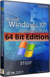 Microsoft Windows XP Professional x64 Edition SP2 VL RU SATA AHCI VI-XIII by Lopatkin (2013) Русский + Английский