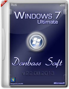 Windows 7 Ultimate SP1 x86 DonbassSoft v.22.08.2013 (2013) Русский