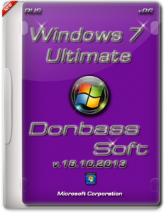 Windows 7 Ultimate SP1 Donbass Soft v.18.10.13 (x86) [2013] Русский