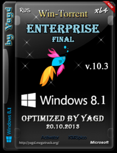 Windows 8.1 Enterprise Final (x64) Optimized by Yagd v.10.3 [20.10.2013] Русский