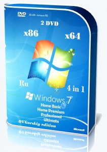 Microsoft Windows 7 SP1 x86/x64 Ru 4 in 1 Origin-Upd 11.2013 by OVGorskiy® 2DVD [Ru]