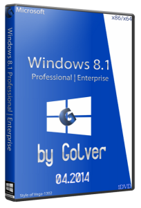 Microsoft Windows 8.1 with Update 4 in 1 STR by Golver 04.2014 1DVD (x86-x64) (2014) [Rus]