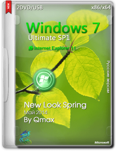 Windows® 7 SP1 Ultimate New Look Spring by Qmax (x86/x64) (2014) [Rus]