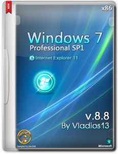Windows 7 Pro SP1 x86 by vladios13 [v8.8] [Ru]