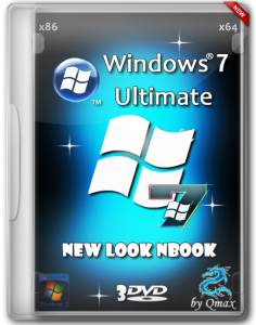 Windows 7 SP1 Ultimate New Look nBook by -=Qmax=- (x86/x64) (25.05.2014) [Rus]