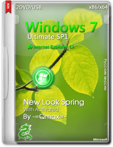 Windows® 7 SP1 Ultimate New Look Spring by -=Qmax=- With Activated 6.1.7601.17514 (x86/x64) (2014) [RUS]