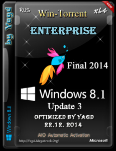 Windows 8.1 Enterprise Optimized by Yagd v.Final 2014 (x64) (22.12.2014) [Rus]