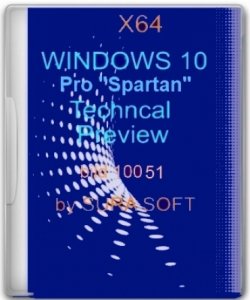 Windows 10 Pro Technical Preview 10.0.10051 by sura soft v.6.18.1 (x64) (2015) [Rus]