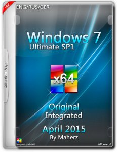 Windows 7 Ultimate SP1 Integrated April By Maherz (x64) (2015) [ENG/RUS/GER]