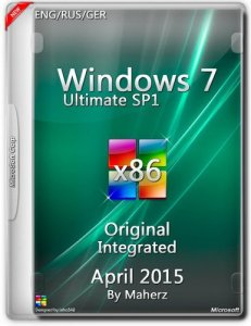 Windows 7 Ultimate SP1 Integrated April 2015 By Maherz (x86) (2015) [ENG/RUS/GER]