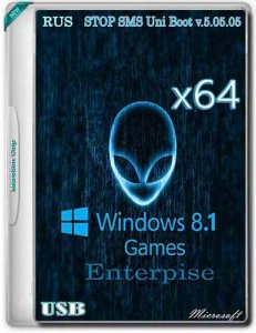 Windows 8.1 Enterprise GAMES by novik (x64) [Ru] (2015)