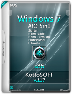 Windows 7 5 in 1 KottoSOFT v.117 (х86) (RUS) [2015]