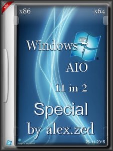 Windows 7 SP1 Special 11in2 by alex.zed (x86/x64) [Ru] (2015)