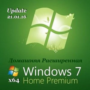 Windows 7 Home Premium SP1 Upd 21.01 by Тилик (x64) [Ru] (2016)