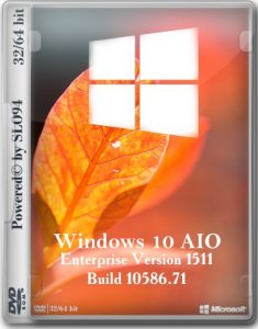 Windows 10 Enterprise AIO 2in1 by SLO94 (x32/x64) [Ru] (v.02.02.16)
