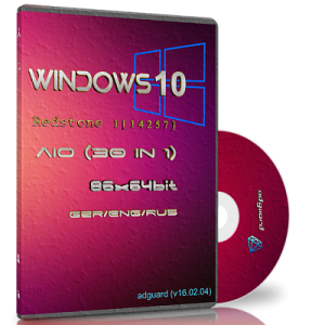 Windows 10 Redstone 1 [14257] (x86-x64) AIO [30in1] by adguard (v16.02.04) [Ger/Eng/Rus]