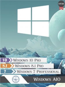 Windows 7-8.1-10 AIO -(3in1) by SLO94 v.19.02.16 (X64) [Ru] (2016)