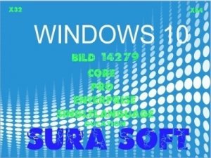 Microsoft Windows 10 Insider Preview Redstone 1 build 10.0.14279.1000 SURA SOFT (х32.x64) [Ru]