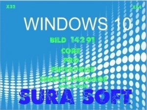 Microsoft Windows 10 Insider Preview Redstone 14291.1001.160314-2254.RS1 RELEASE by SURA SOFT (х32.x64) [Ru] (2016)