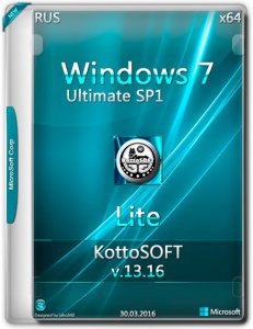 Windows 7 Ultimate Lite KottoSOFT(x64)[ v.13.16] [2016]