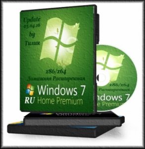 Windows 7 Home Premium SP1 (x86/x64) Upd 05.04 by Тилик [Ru](2016)