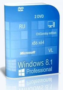 Microsoft® Windows® 8.1 Professional VL with Update 3 x86-x64 Ru by OVGorskiy® 05.2016 2DVD