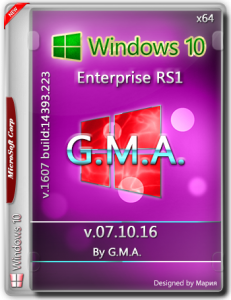 Windows 10 Enterprise x64 RS1 RUS G.M.A. v.07.10.16