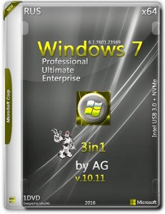 Windows 7 3in1 & Intel USB 3.0 +NVMe by AG 11.16 / ~rus~
