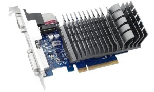 Недорогая видеокарта ASUS GeForce GT 710-2-SL не производит шума при работе