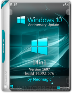 Windows 10 v1607 (14393.576) 7in1 by neomagic (2 DVD) (x86-x64) (2016) [Ru]