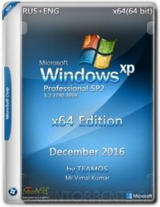 Windows XP Professional SP2 December 2016 by TEAMOS (x64) (2016) [Ru/En]