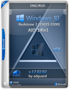 Windows 10 Redstone 2 [15025.1000] (x64) AIO [14in1] adguard / ~eng-rus~