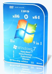 Microsoft Windows 7 SP1 x86/x64 Ru 9 in 1 Origin-Upd 09.2017 by OVGorskiy® 1DVD