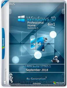 Windows 10 6in1 (x64) RS5 v.1809 OEM Sep 2018 by Generation2 Русский