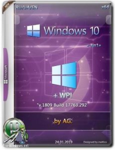 Windows 10 3in1 x64 WPI by AG 1809 [17763.292 с автоактивацией]