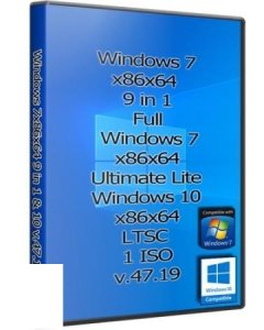 Windows 7 & 10 в одном образе by Uralsoft 32/64bit
