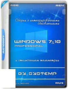 Windows 7/10 Pro by systemp (x86/x64) (Ru) [15/07/2019]