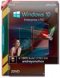 Windows 10 Enterprise LTSC 2019 17763.316 Version 1809 2 DVD (x86-x64)