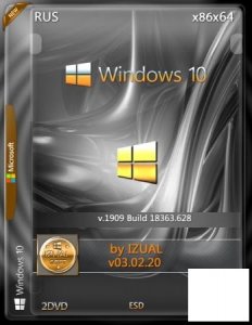 Windows 10 Version 1909 with Update [18363.628] 20in2 (x86-x64) by IZUAL (v03.02.20)