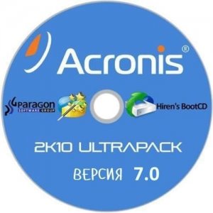 Acronis UltraPack 2k10 (7.26) Загрузочный диск основан на загрузчиках BOOTMGR