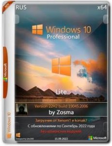 Windows 10 Pro x64 Lite 22H2 build 19045.2006 by Zosma